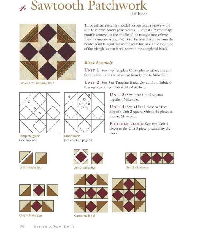 Golden Album Quilt: 20 Patchwork Patterns