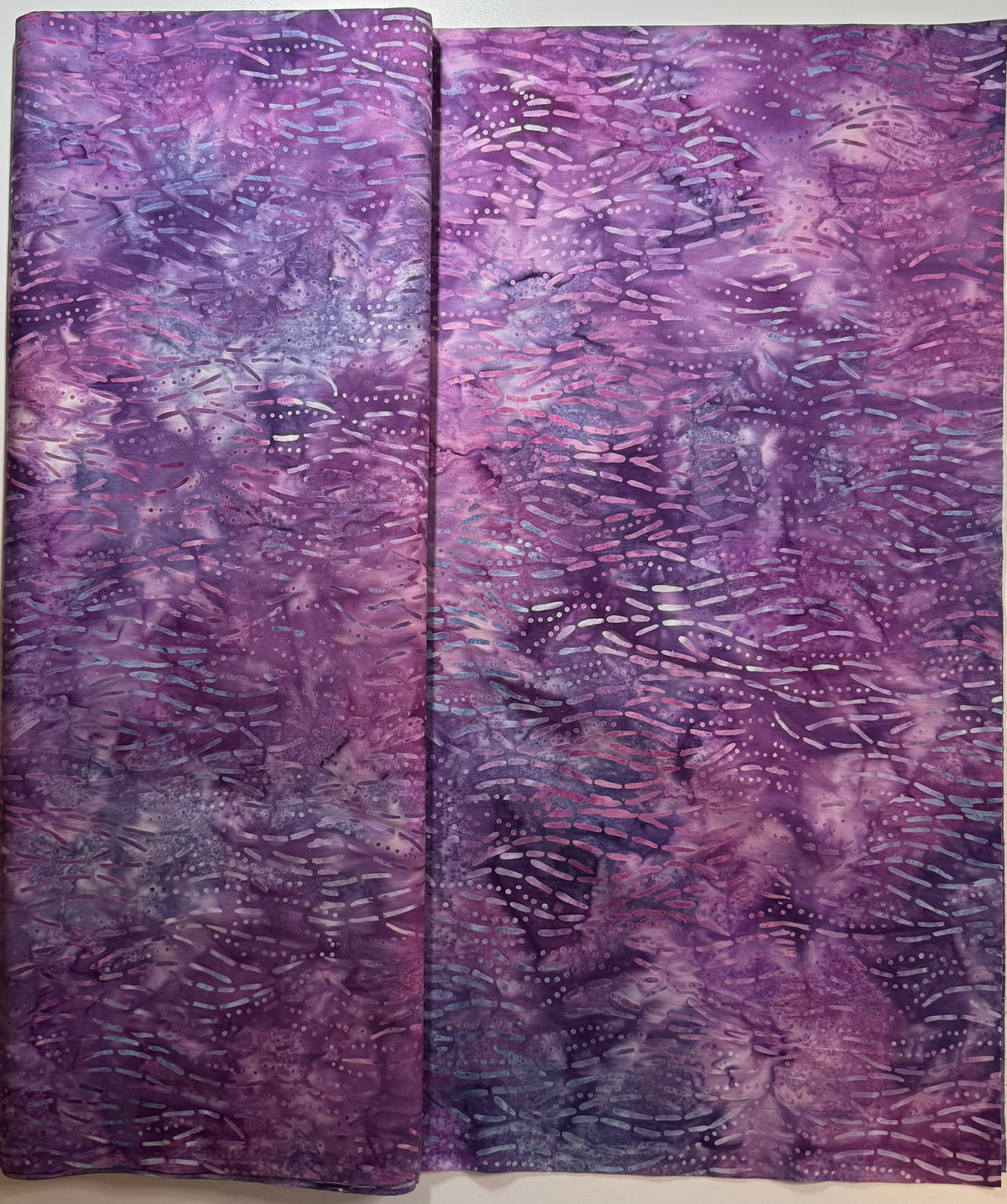 Lavender & Purple Dash Batik Fabric