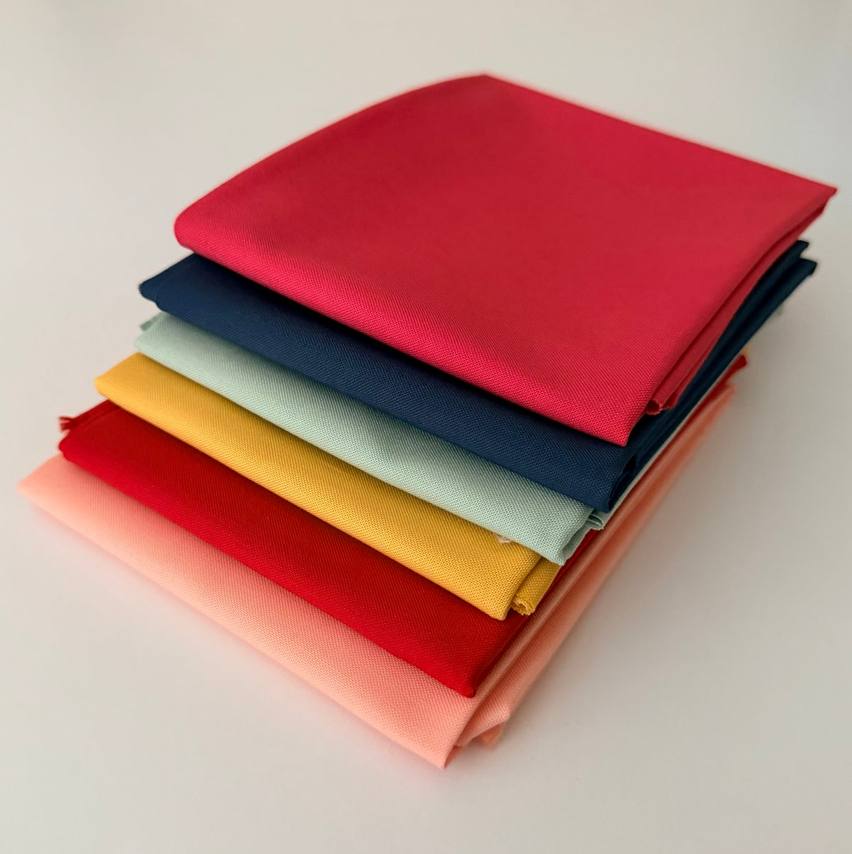 Rainbow Fat Quarter Bundle | Quilting Cotton Fabric Set | Bright Quilt Fabric Palette