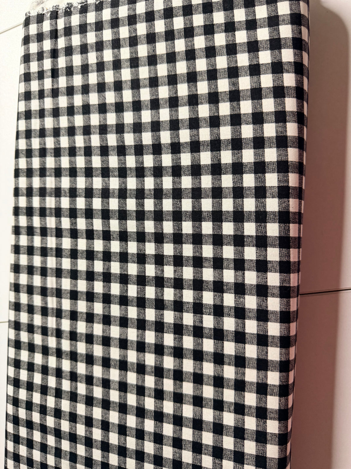 Santee Printed Cottons Large Check - Black