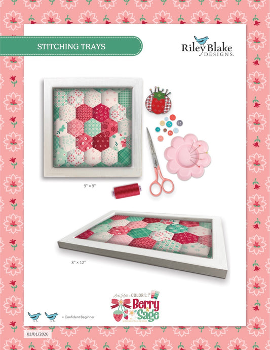 Free Stitching Trays Pattern – Berry & Sage Quilted Tray Tutorial (PDF Download)