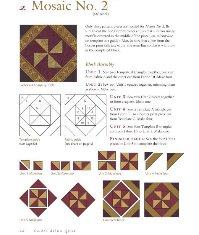 Golden Album Quilt: 20 Patchwork Patterns