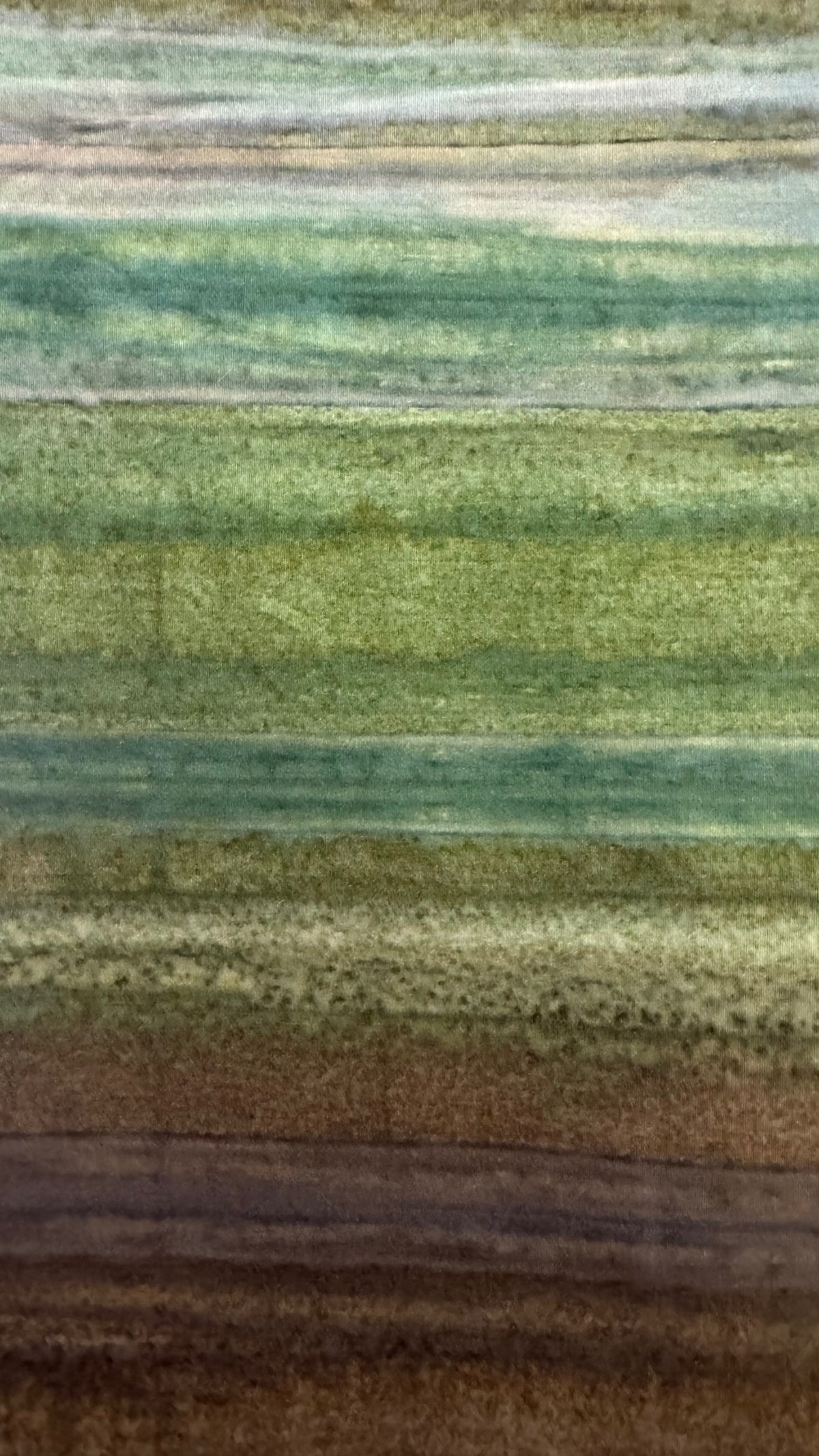 Green & Olive Striped Batik Fabric