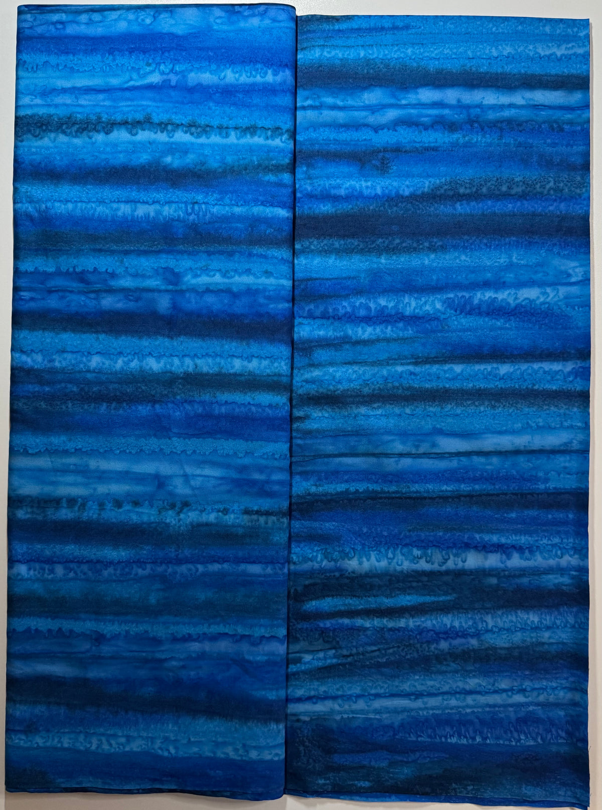 Royal Blue Tonal Stripe Batik Fabric