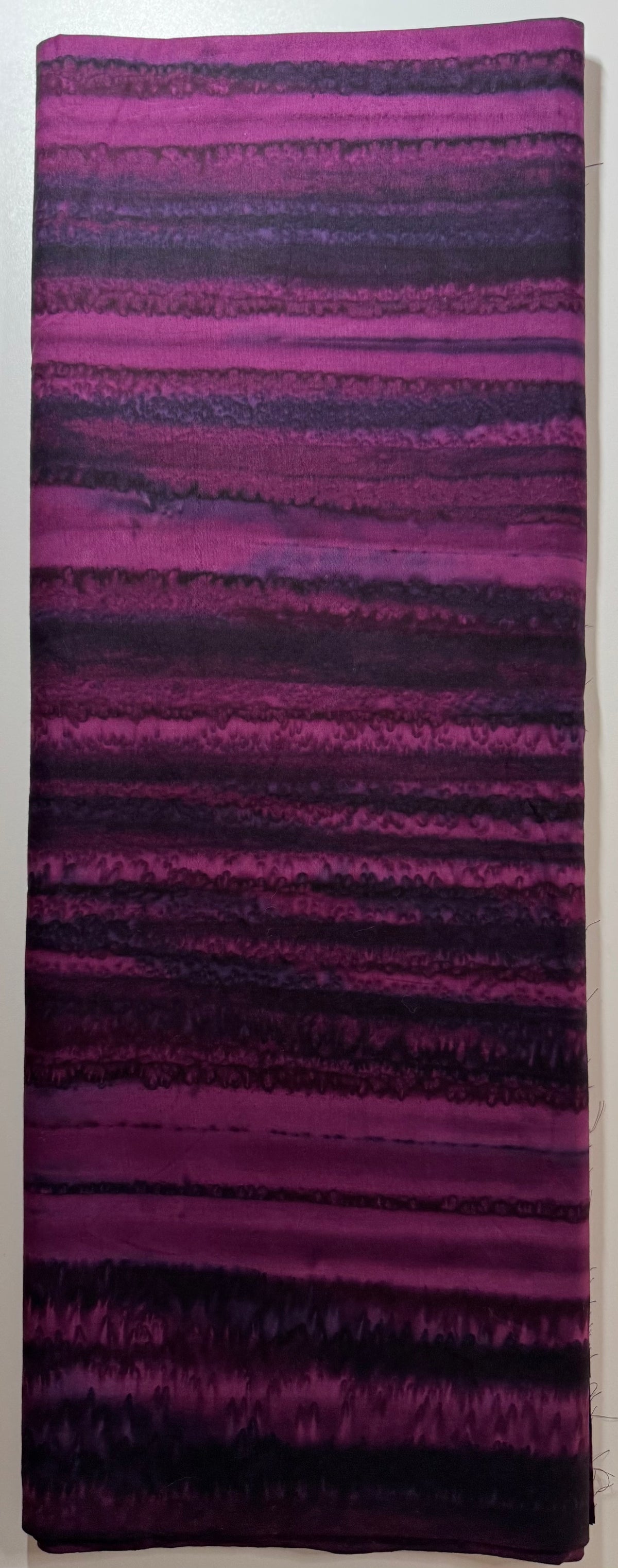 Purple & Magenta Striped Batik Fabric