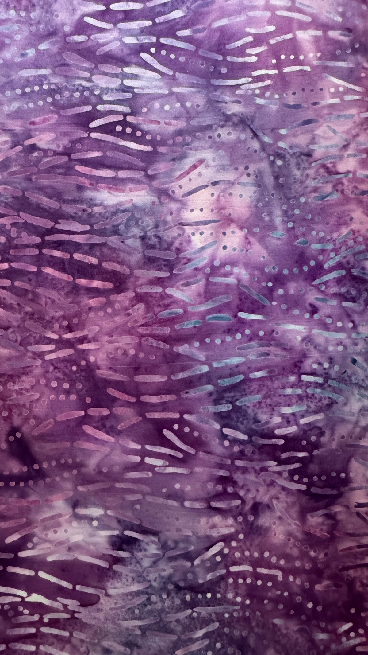 Lavender & Purple Dash Batik Fabric