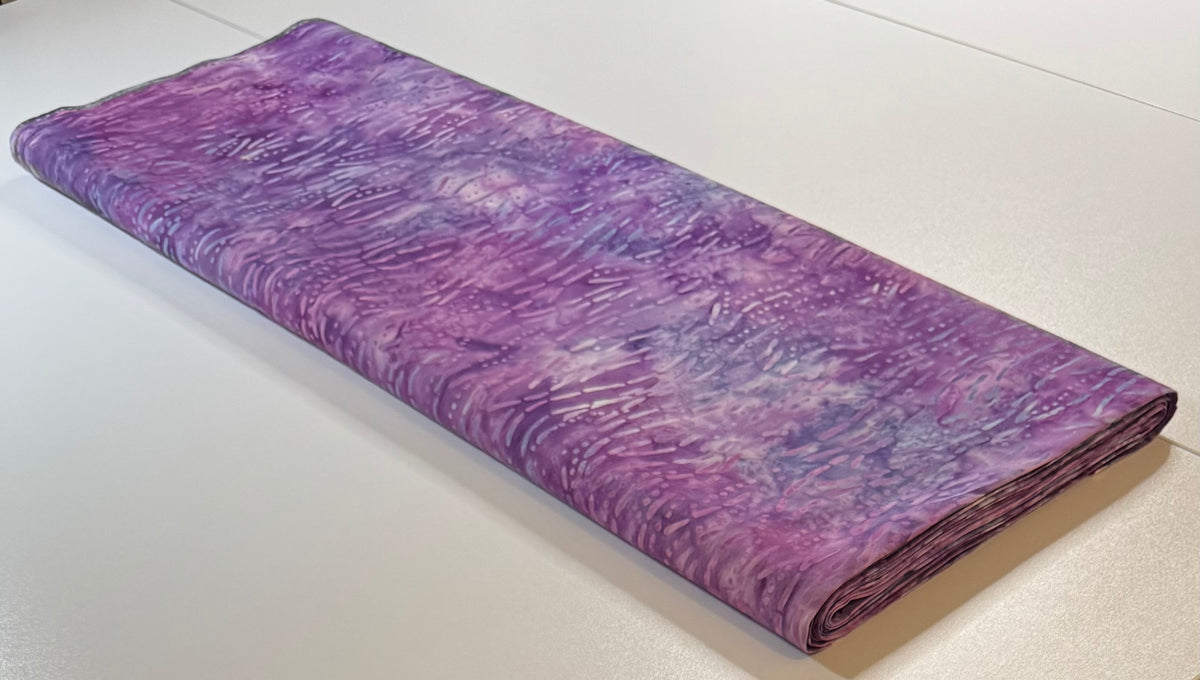 Lavender & Purple Dash Batik Fabric