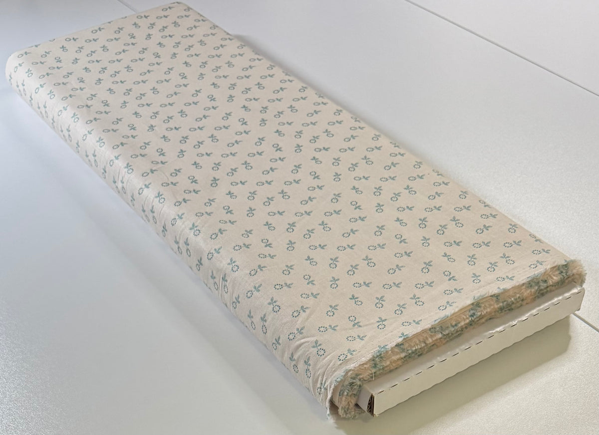 Lori Holt Gentler Times Bygone Cozy Fabric – Cream Floral Blender – Quilting Cotton by the half Yard – Small Vintage Print C16471-COZY