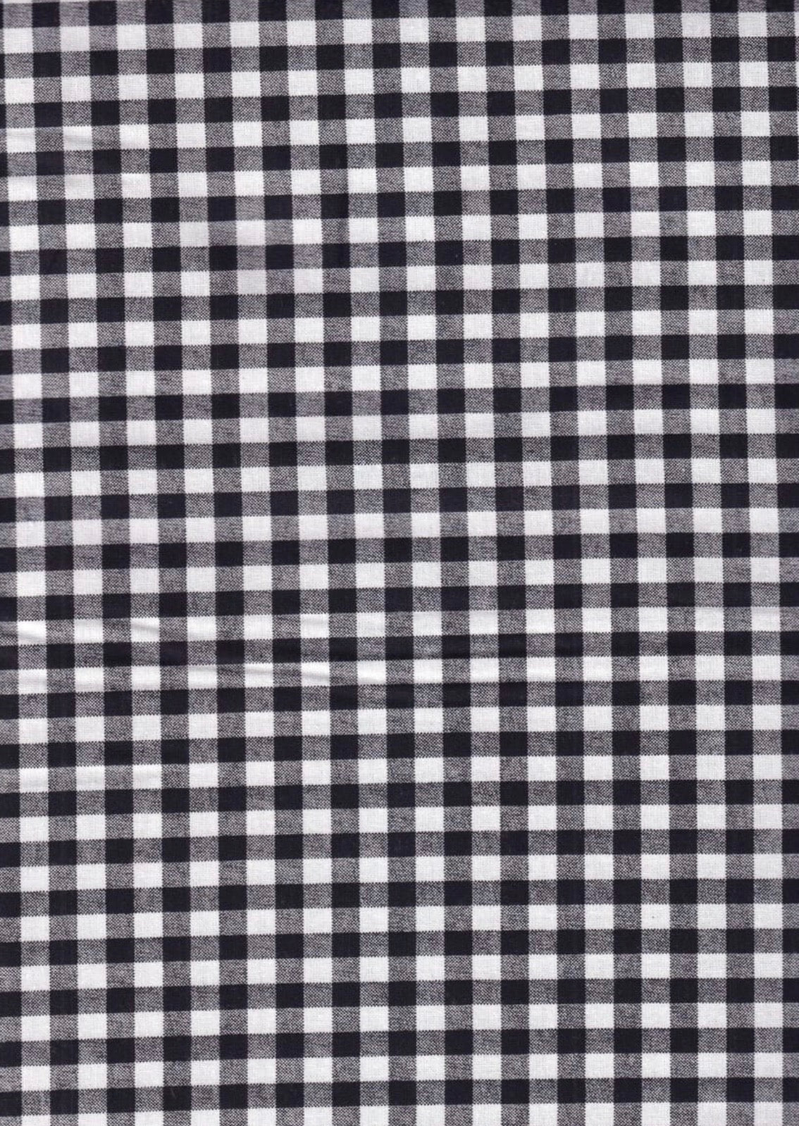 Santee Printed Cottons Large Check - Black