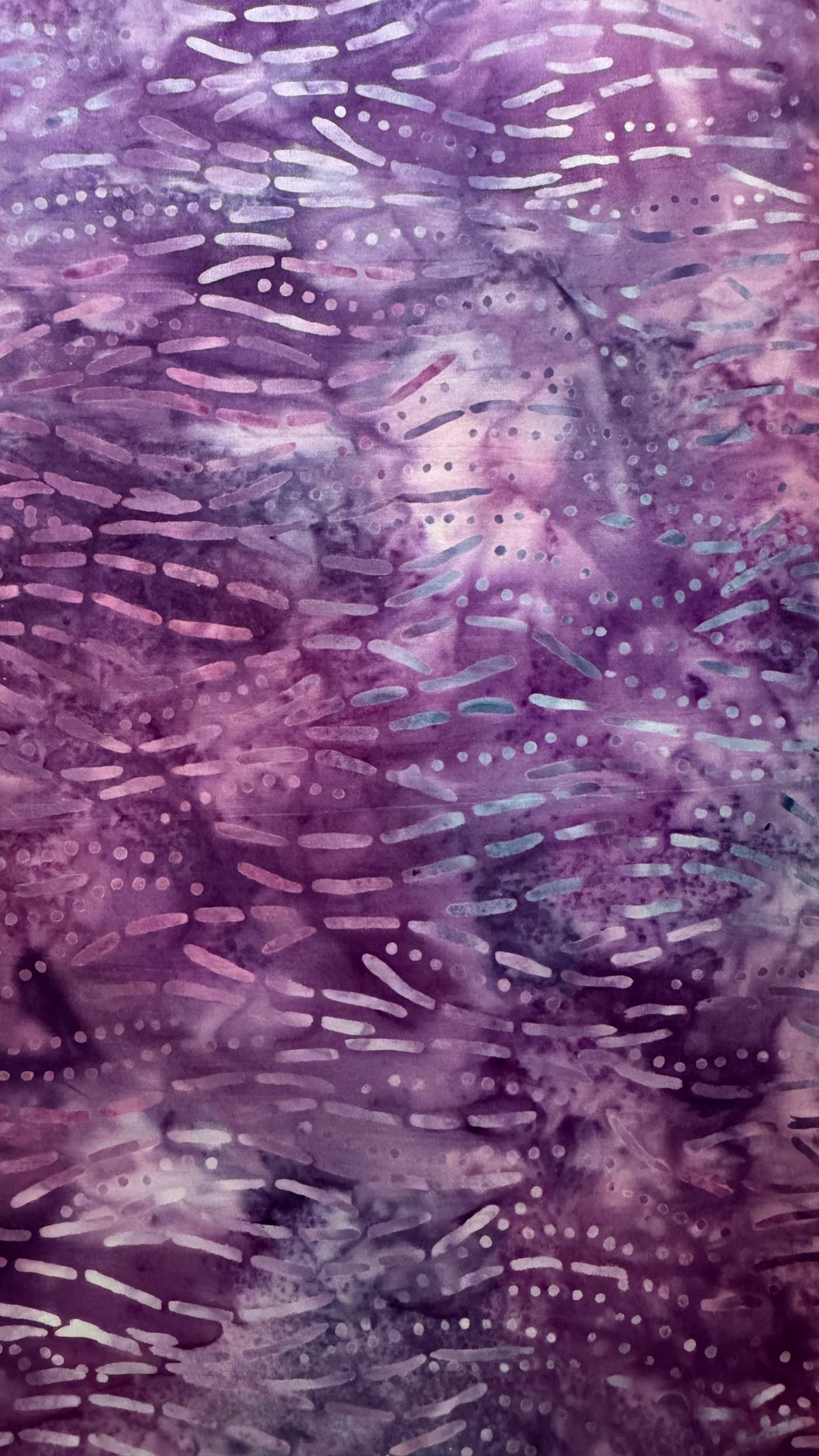 Lavender & Purple Dash Batik Fabric