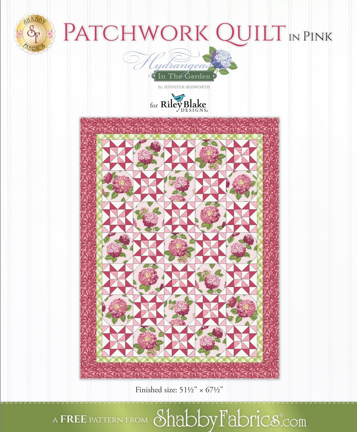 Free Patchwork Quilt in Pink – FREE Pattern Download