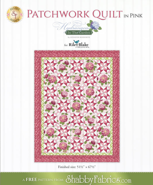 Free Patchwork Quilt in Pink – FREE Pattern Download
