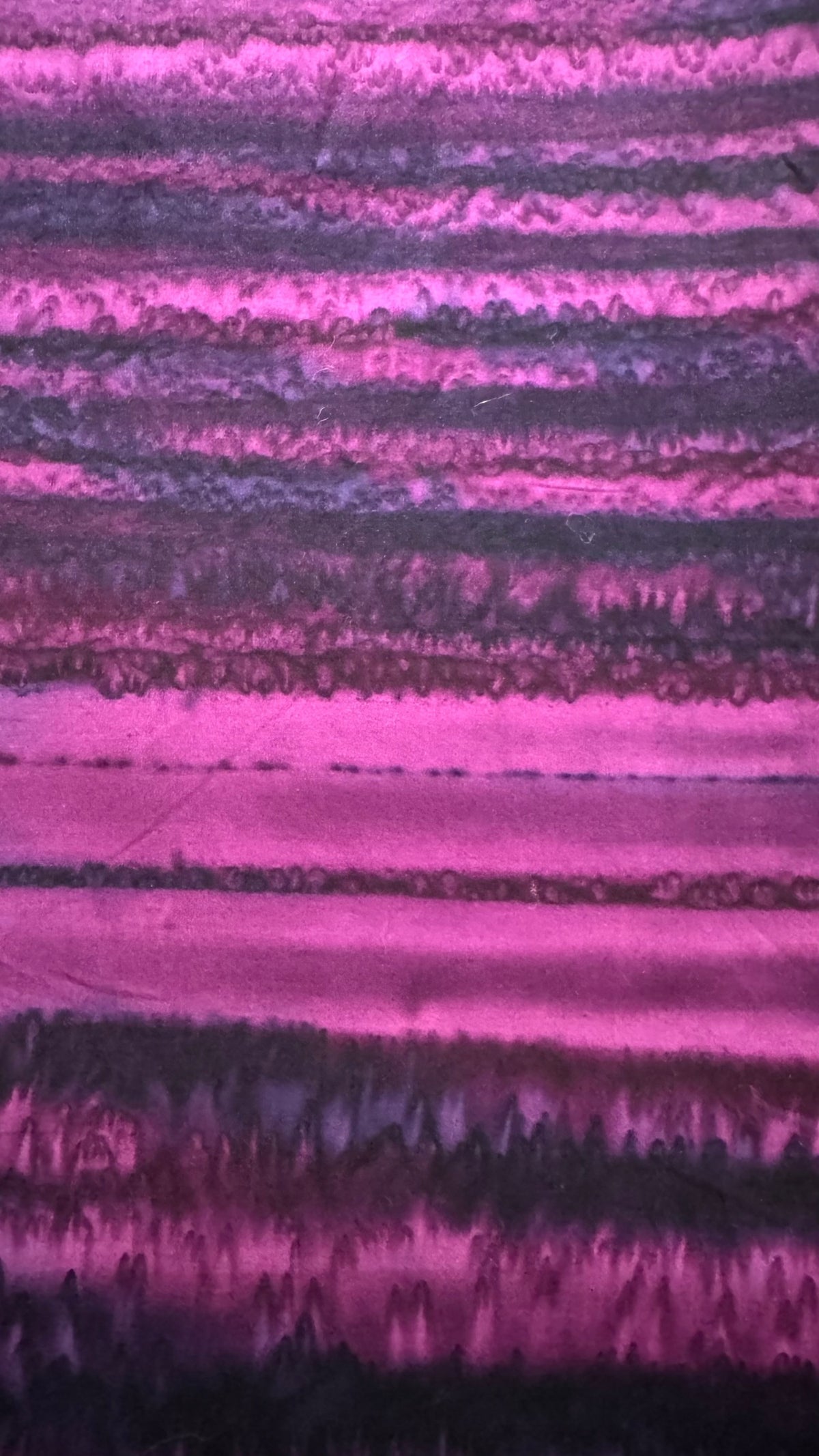 Purple & Magenta Striped Batik Fabric