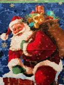 Vintage Santa Christmas Panel 🎅
