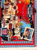 Life’s a Kick Route 66 Fabric Panel – Classic Cars – 24” × 44”