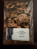 Tiger’s Eye Batik 2½” Strip Pack – 20 Brown & Black Strips