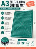 12” x 18” Self-Healing Cutting Mat – Double Sided