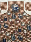 Vintage Cappuccino Apron Panel ☕